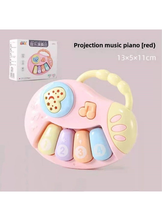 Rocking Bell Toy Baby Bed Bell Rattles Soft Plush Sound Making Toy For Infants Nursery Decoration Entertainment-Color:Music Piano Powder (color Box) - Image 1