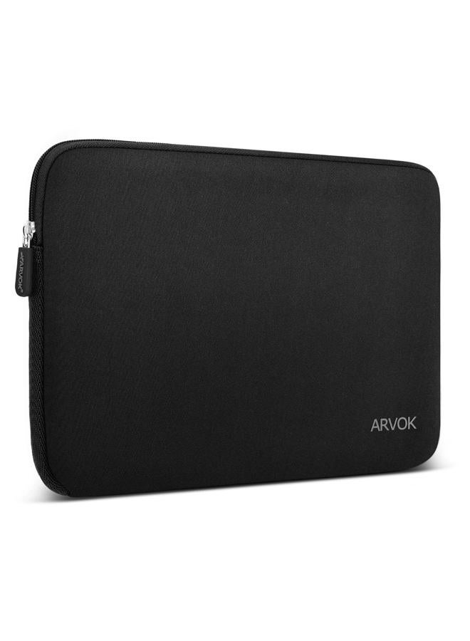 ARVOK 15 15.6 16 Inch Laptop Bag Protective Case Waterproof Neoprene Laptop Sleeve Case Laptop Sleeve Notebook Case Bag for Acer/Asus/Dell/Fujitsu/Lenovo/HP/Samsung, Black - Image 1