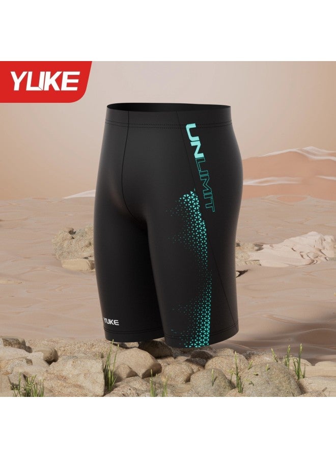 Swimming Trunks Men's  New Professional Racing Five-point Large Size Swimming Trunks Adult Anti-embarrassment Swimming Training Equipment