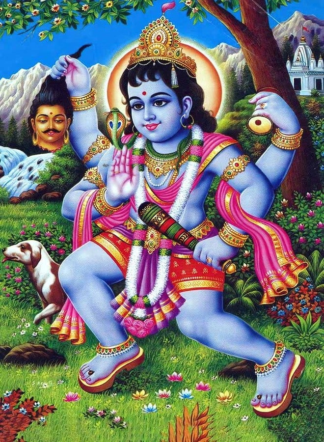wallpics Kaal Bhairav Waterproof Vinyl Sticker Poster || (12X18 inches) can1755-1 - Image 1
