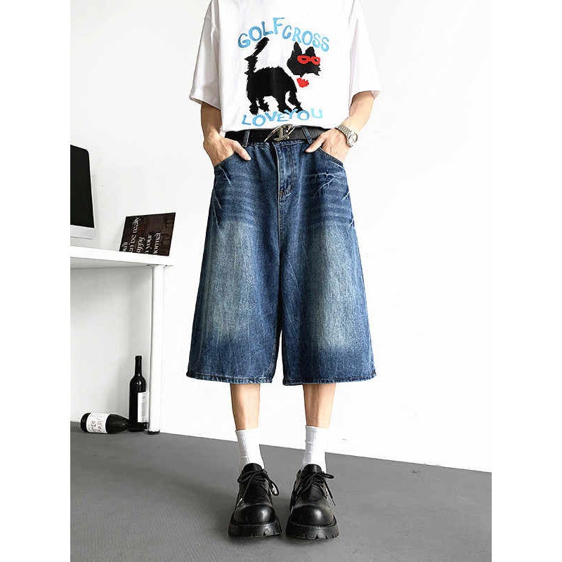 Unisex Classic Denim Jeans Loose Fit Daily Outdoor Wear - Image 2