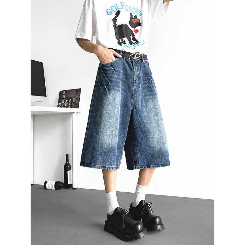 Unisex Classic Denim Jeans Loose Fit Daily Outdoor Wear - Image 3