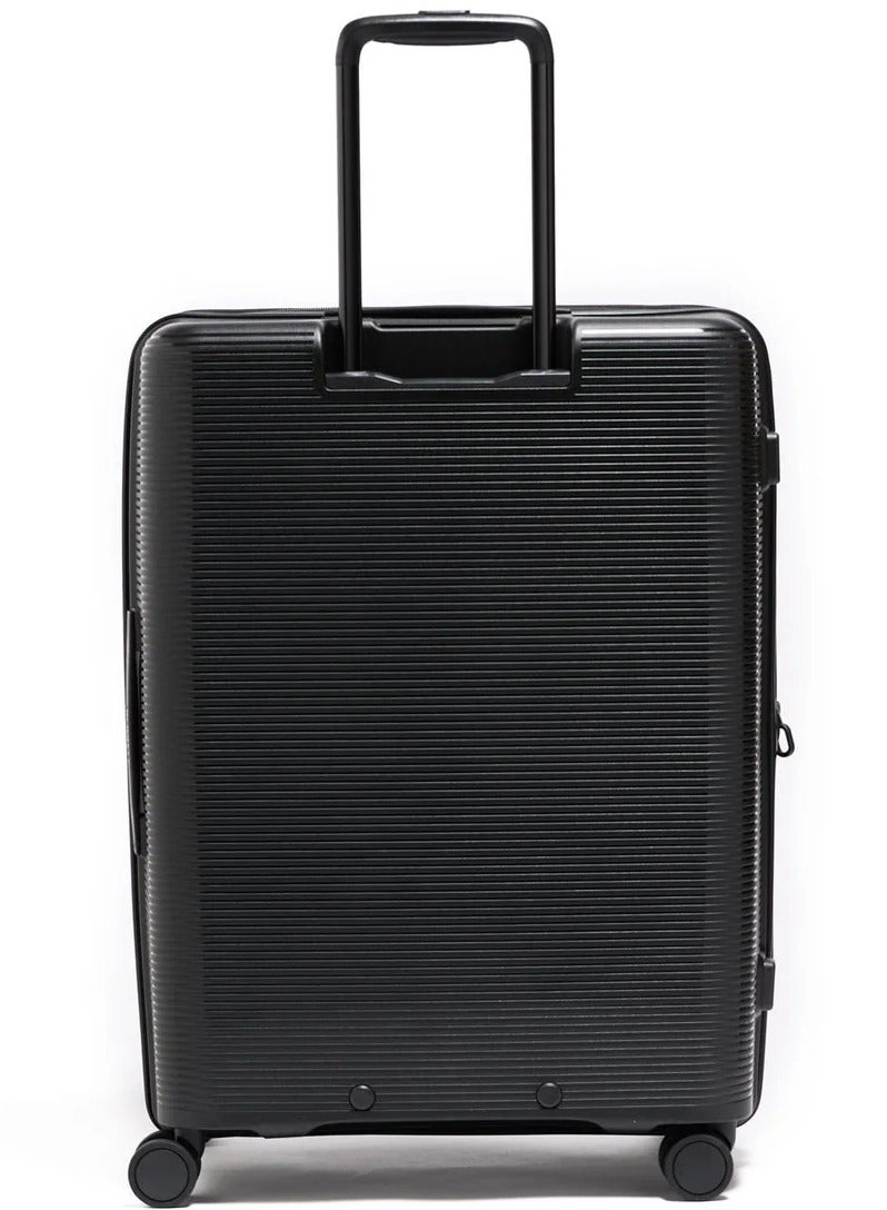 Echolac Forza 65cm Hardcase Expandable 4 Double Wheel Cabin Luggage Trolley - Black - Image 3