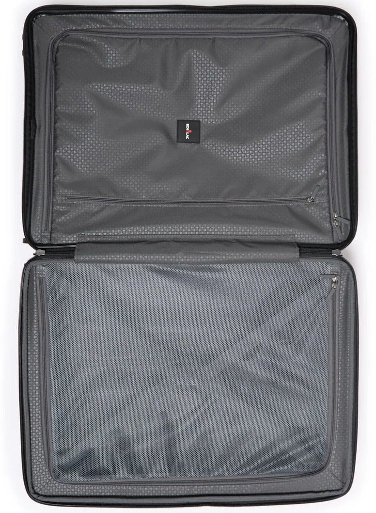 Echolac Forza 65cm Hardcase Expandable 4 Double Wheel Cabin Luggage Trolley - Black - Image 5