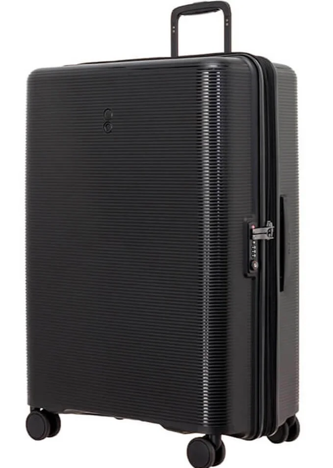 Echolac  Forza 65 Cm Hardcase 4-Double Wheeled Expandable Check-In Luggage Trolley - Black  | Best Price UAE