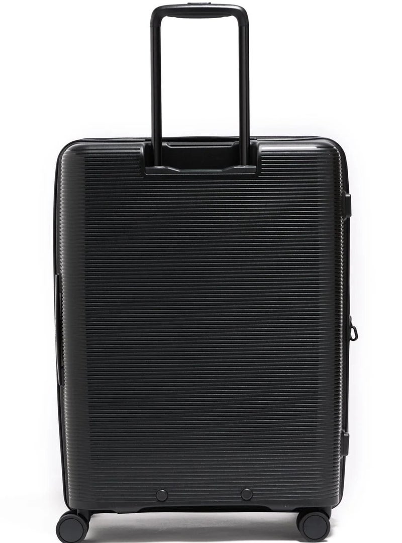 Echolac Forza 65 Cm Hardcase 4-Double Wheeled Expandable Check-In Luggage Trolley - Black - Image 4