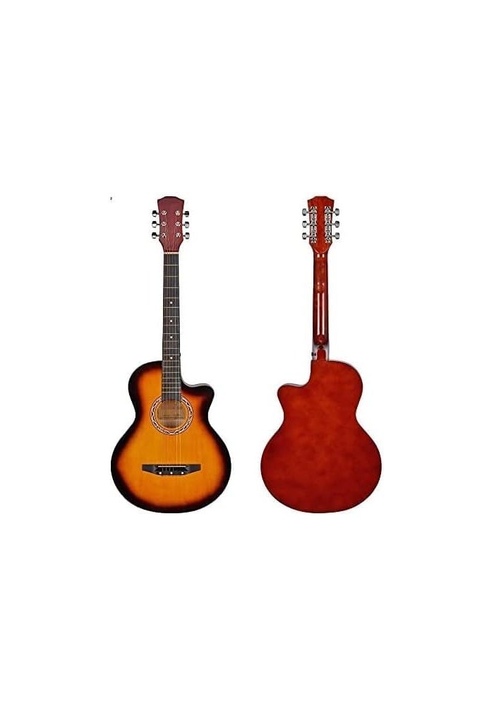 MegArya 38 Inch Sunburst Acoustic Guitar with Bag for Beginners - Image 2