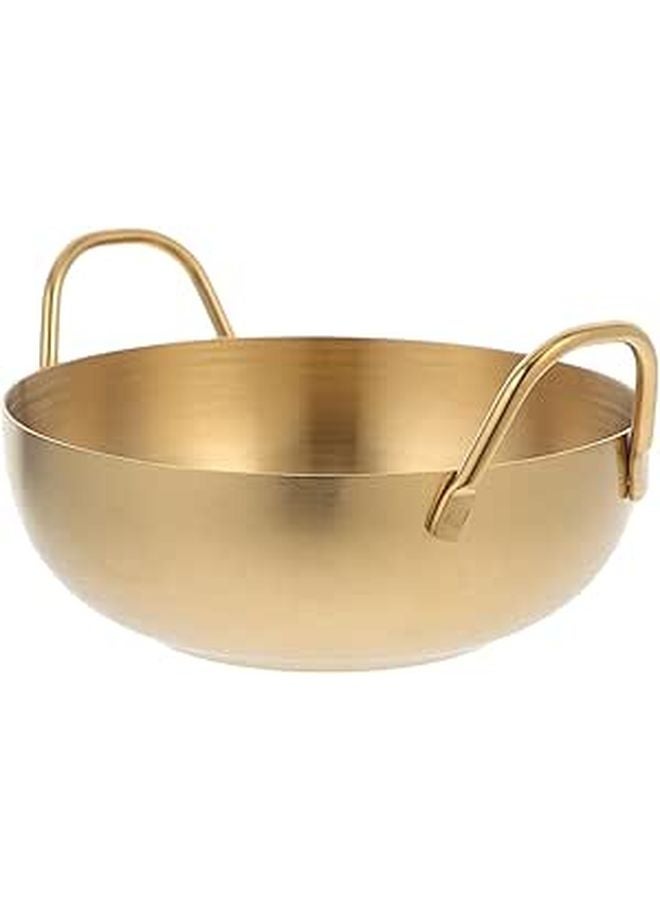 Gold Stainless Steel Double Handle Dipping Sauce Bowl 8 5cm Snack Dish Kitchen Servingware - Image 1