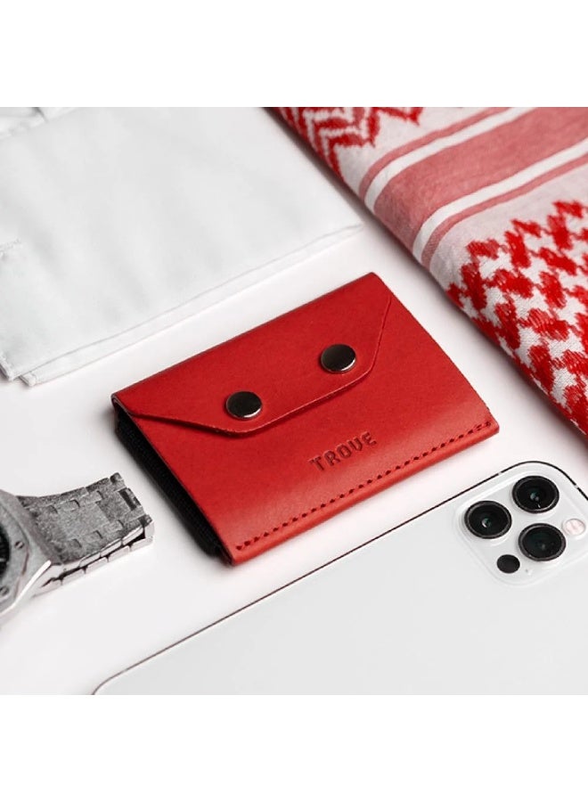 Trove Third edition card wallet in blue and red from Trove - Image 4