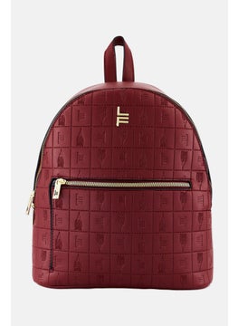 Women Brand Logo Backpack 30 L x 35 H x 16 W cm, Maroon