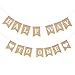 Dokuna PreStrung Half Way To One Banner for Baby Boy 12 Birthday Party Decorations Neutral 6 Month Half Birthday Decorations For Boys Girls Khaki - Image 3