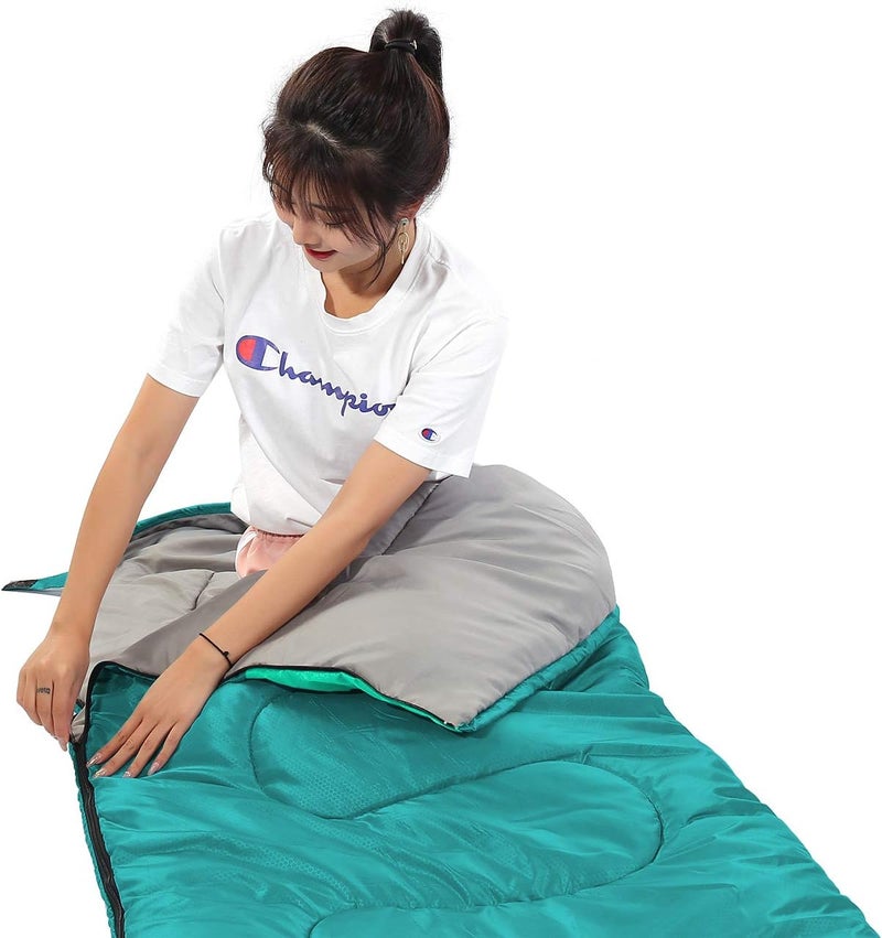 SWTMERRY Sleeping Bag 3 Seasons (Summer, Spring, Fall) Warm & Cool Weather - Lightweight,Waterproof Indoor & Outdoor Use for Kids, Teens & Adults for Hiking and Camping - Image 5