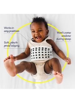 Nanit Nanit Breathing Wear Band – Works with Nanit Pro Baby Monitor to Track Breathing Motion Sensor-Free, Like Your Hand On Their Heart from Anywhere, 100% Cotton, Size Small, 0-3 Months, Pebble Grey  - Image 3
