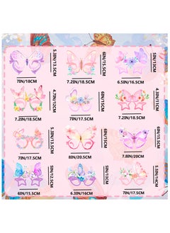 FRUITFUL PARTY Butterfly Party Paper Eyeglasses, 36pcs Spring Butterfly Theme Paper Party Glasses for Butterfly Photo Booth Props Butterfly Birthday Decorations Supplies  - Image 3