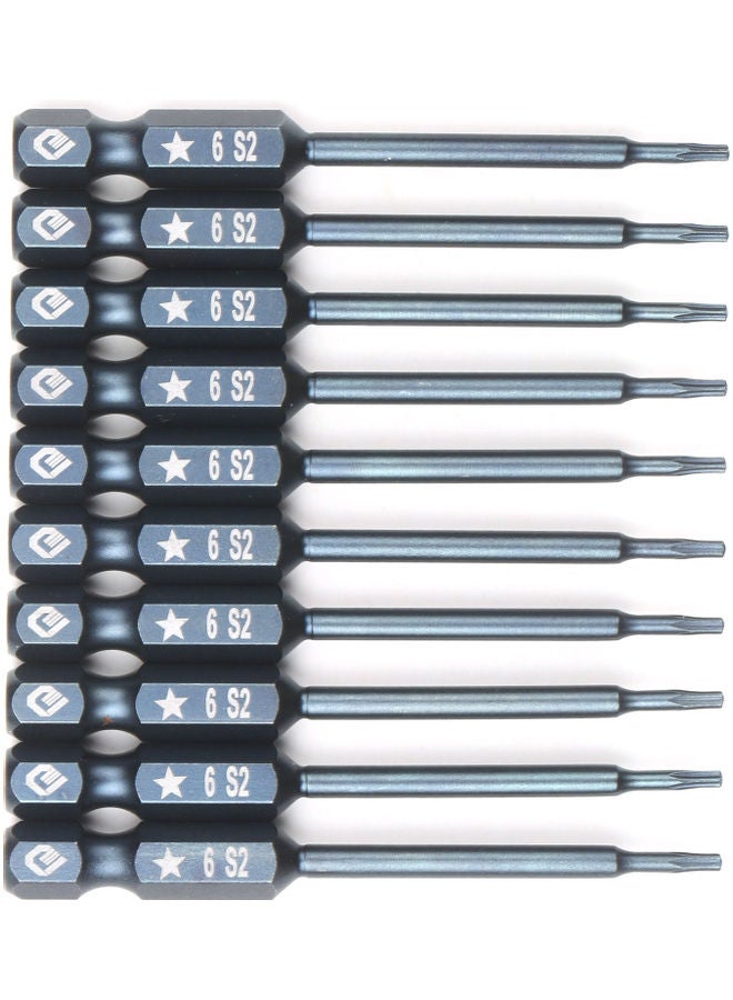 NIBEMINENT 10-Piece Magnetic Screwdriver Bits Set Blue 10.00X1.00X8.20cm - Image 3