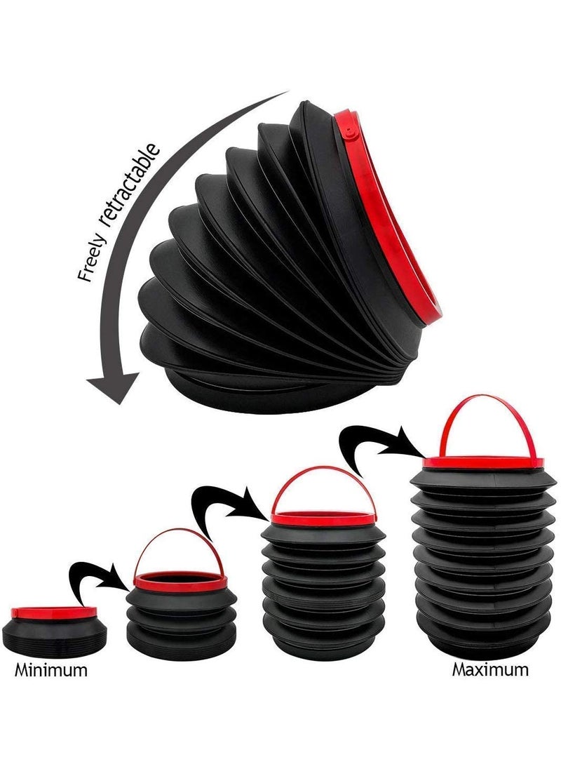 KARTUNBOX KARTUNBOX Collapsible Mini Garbage bin car Folding Trash Bin Storage Bucket Magic Container Pack Of 1  - Image 2