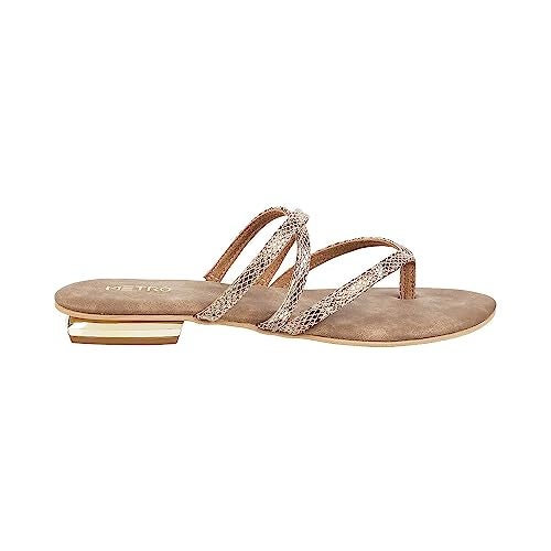 Metro Women Brown Flat Fashion Chapppal UK/4 EU/37 (32-438) - Image 3