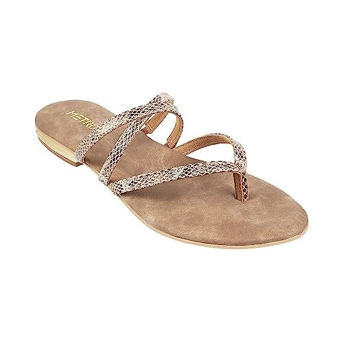 Metro Women Brown Flat Fashion Chapppal UK/4 EU/37 (32-438) - Image 2