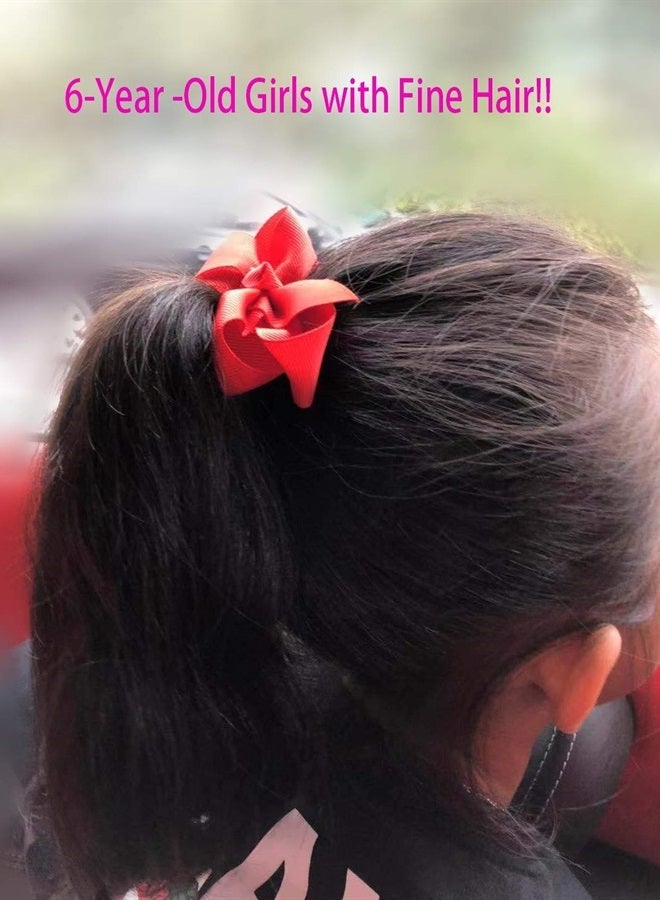 JOYOYO 40Pieces Boutique Grosgrain Ribbon Pinwheel 3" Hair Bows Alligator Clips For Babies Toddlers Teens Gifts In Pairs - Image 2