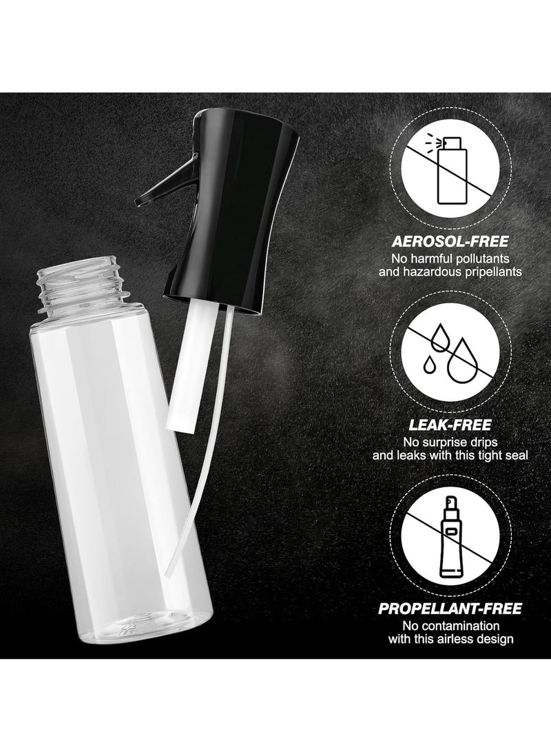 ECVV Continuous Spray Bottle Plastic Empty Hair Mist Sprayer Ultra Fine Water Mister for Hairstyling Cleaning Salons Plants Pet Care (10.1oz/300ml) Transparent White - Image 3