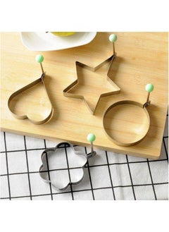 Generic Stainless Steel Fried Egg Mold Artifact DIY Model Heart-shaped Poached Rice Ball Abrasives Set-Specifications:Mickey  - Image 3