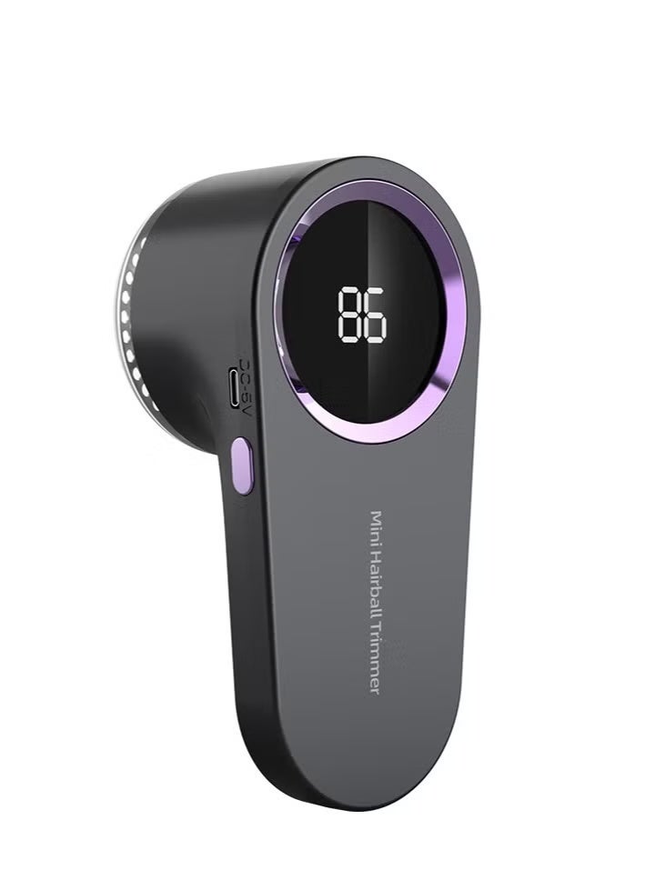 SHOPUP4U Fabric Shaver Rechargeable Fabric Shaver with Digital Display Sweater Shaver with 6 Leaf Blades and Safety Lock Defuzzer Remove Fuzz Pills from Clothes Furniture Sofa Blanket - Image 2