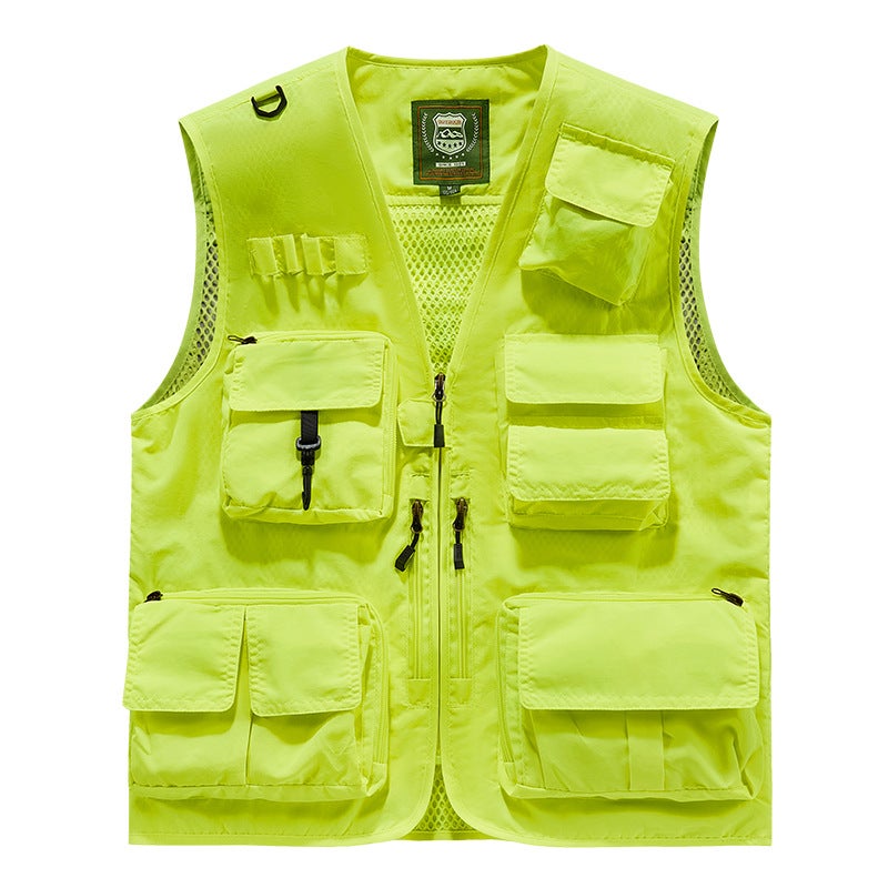 New Vest Group Purchase Printing Plus Logo Vest Overalls Safety Multi-Pocket Reflective Vest Vest Plus Size - Image 1