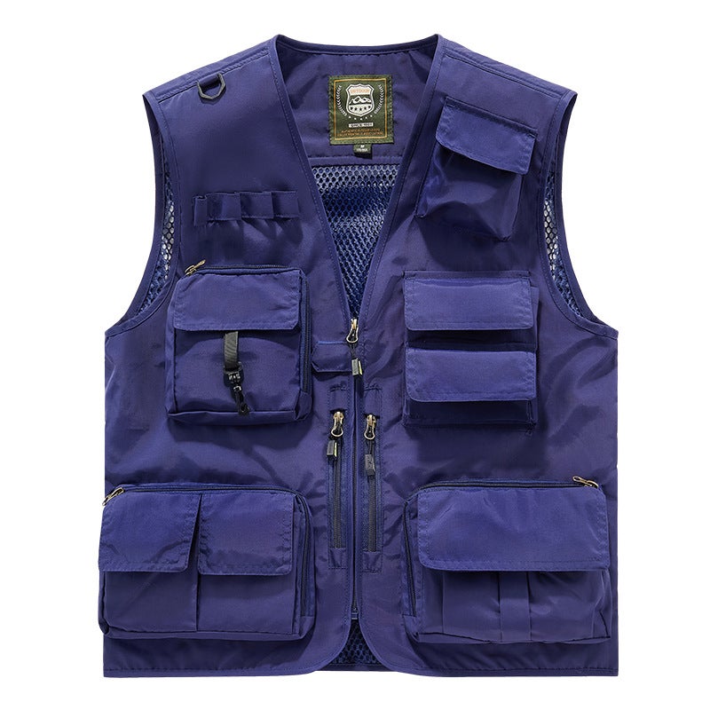 New Vest Group Purchase Printing Plus Logo Vest Overalls Safety Multi-Pocket Reflective Vest Vest Plus Size - Image 4