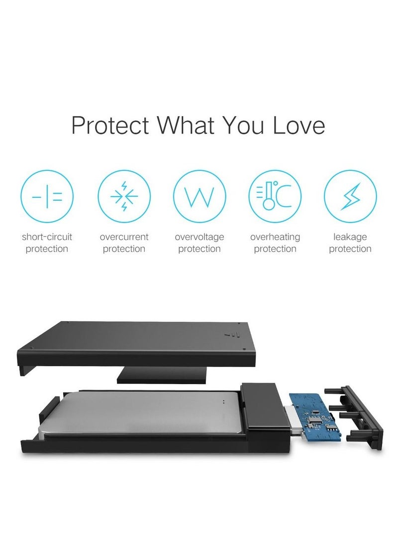 Haing - USB 3.0 Sata 2.5inch HDD Enclosure External HDD Hard Disk Case Box - Image 1