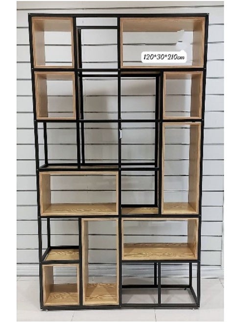 Bookshelf Tall Bookcase Shelf Storage Organizer Modern Book Shelf for Bedroom Living Room and Home Office 120*30*210cm