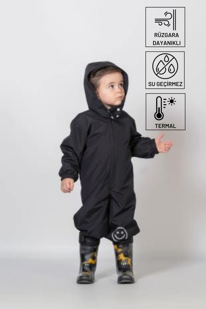 Belkızın Atölyesi Belkız's Workshop Black Thermal Astronaut Jumpsuit  - Image 1