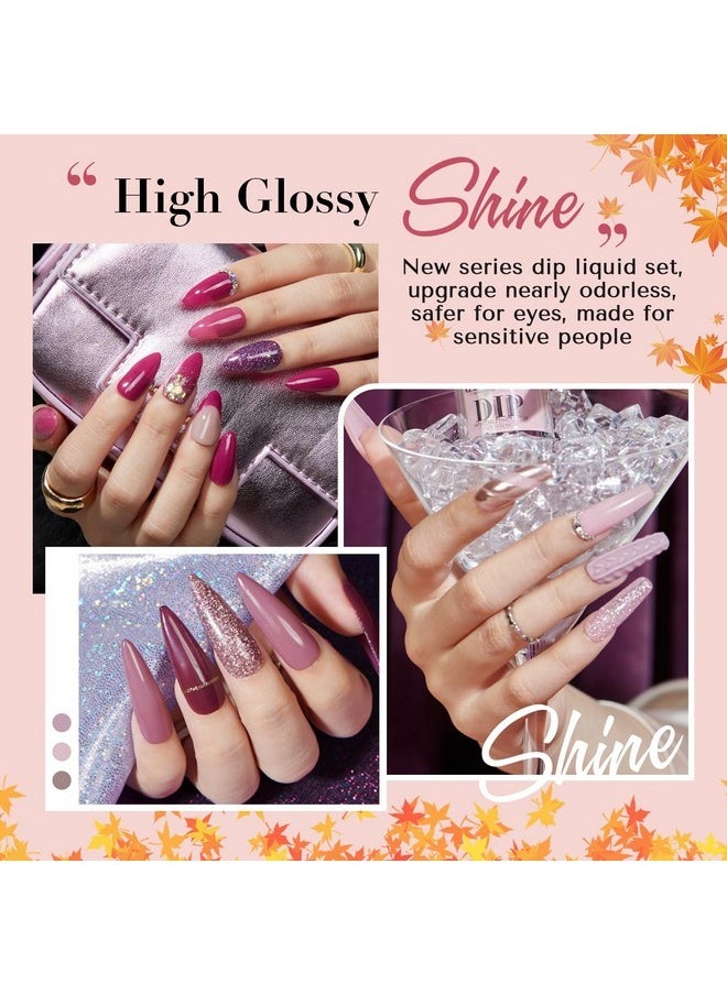 AZUREBEAUTY Dip Powder Liquid Set 2 Pcs Odorless Dip Base & Top Coat For Dip Powder Nail Kit 15Ml/0.5Oz Clear Nail Dip Liquid Set For Dip Manicure Kits Dipping Powder Nail Kit Diplypro  - Image 3