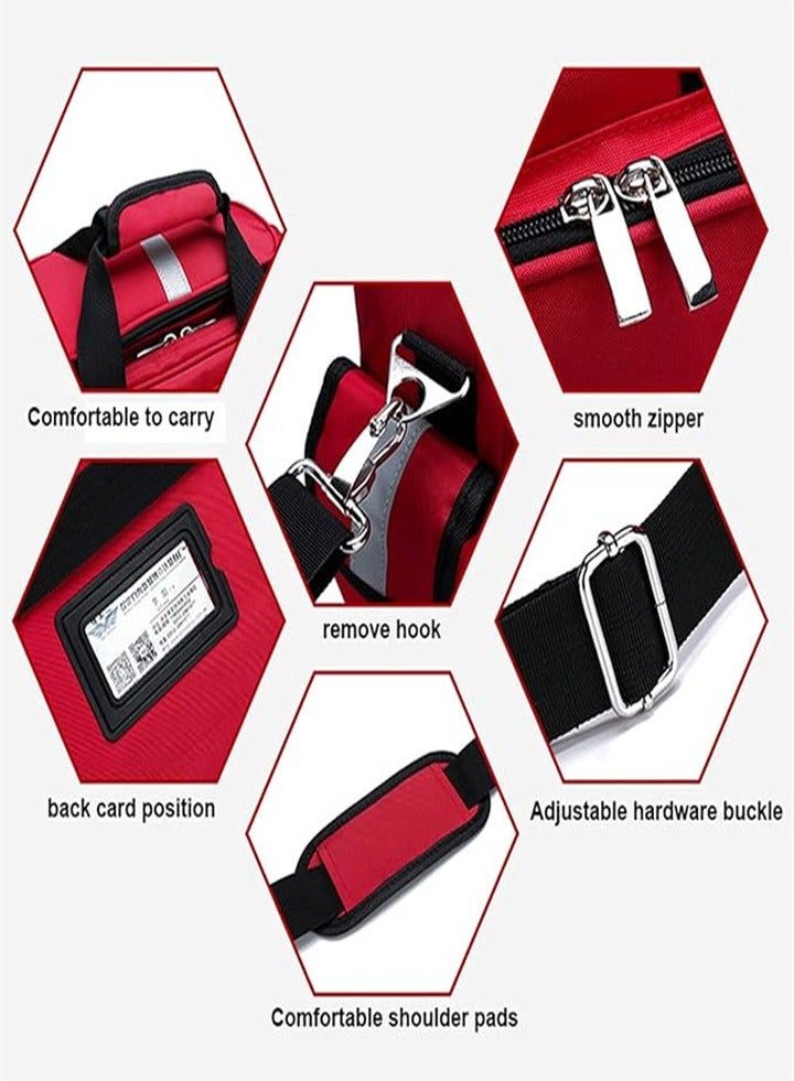 Portable first aid kit, waterproof oxford cloth handbag, outdoor first aid medical kit, large capacity medical shoulder bag, suitable for home storage, office, hospital, travel  - Image 5