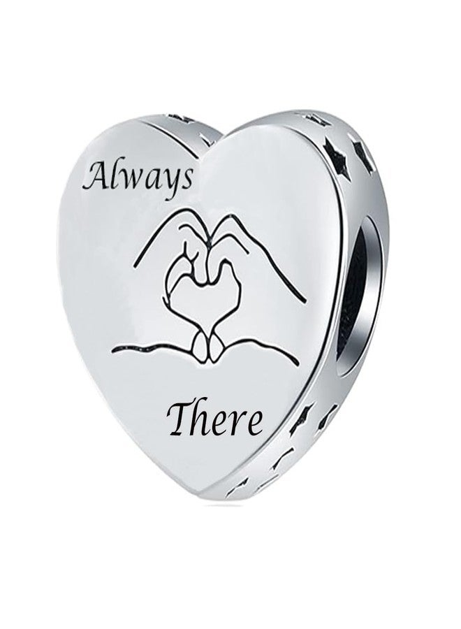 OutstandLong Always in Heart Mom Charm for Pandora Charms Bracelet Pink Crystal Love Charm - Image 5