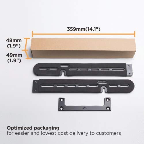 Mount Plus MP-SB66W_1 Wall Mount Bracket Kit Made for Sonos Arc Sound Bar | ONLY Install Sonos Arc Soundbar Bar on Wall Under TV | Black Color - Image 4