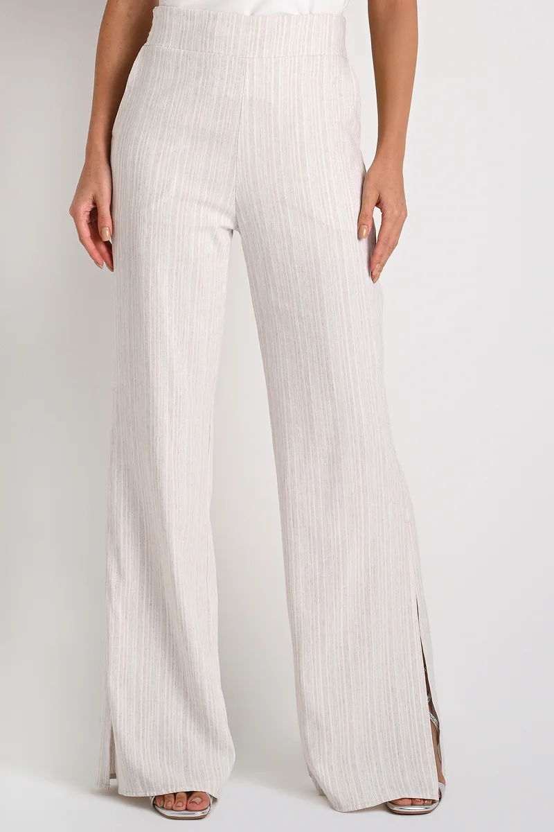 Carmen Steffens Palazzo Pants With Side Slits