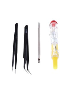 CRAFTS HAVELI CRAFTS HAVELI Combo of Digital Meter DT266 Anti Static Tweezer 2Pc 2in 1 Tester 4in1 Soldering Iron Accessories  - Image 2