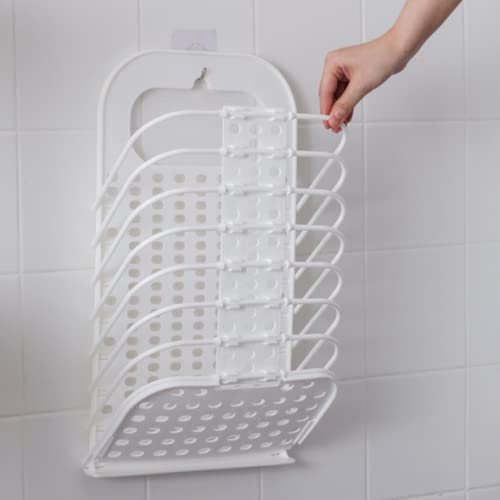 RIGJAK Laundry Basket or Bathroom Bedroom Kitchen Home Office Wall Mounted Bathroom Hanging Foldable 1 Piece of Laundry storage Basket for Dirty Clothes Multi - Image 3