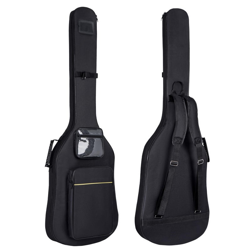 PPOPPO Bass Guitar Case, 0.35" Thick Padding, Bass Gig Bag with Neck Fixed Strap, Water-Resistant Oxford Fabric, Soft Bass Guitar Bag with Adjustable Shoulder Straps & Back Hanger Loop - Image 1
