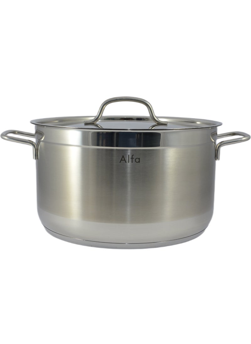 ALFA Alfa Casserole - 14.8 Liter Capacity -18/10 Cr-Ni Stainless Steel 32X18.5Cm - Silver  - Image 1