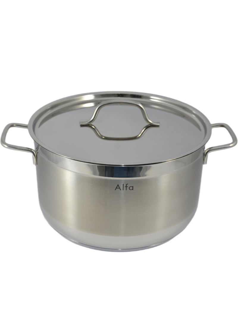 ALFA Alfa Casserole - 14.8 Liter Capacity -18/10 Cr-Ni Stainless Steel 32X18.5Cm - Silver  - Image 2