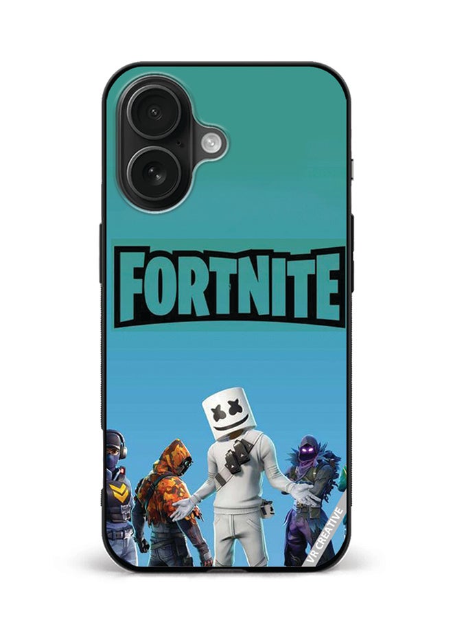 VR CREATIVE Protective Case Cover For Apple iPhone 16 Fortnite Design Multicolour