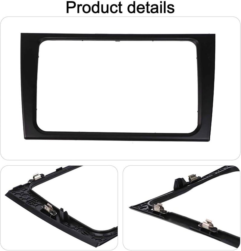 ABS Black Car Radio Head Unit Bezel Trim Panel For Volkswagen Golf 6 GTI MK6 - Image 3