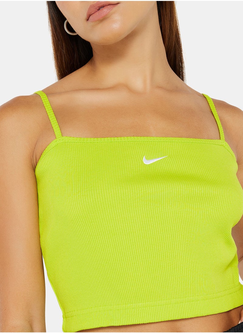 Nike - NSW Essential Rib Crop Top - Image 1
