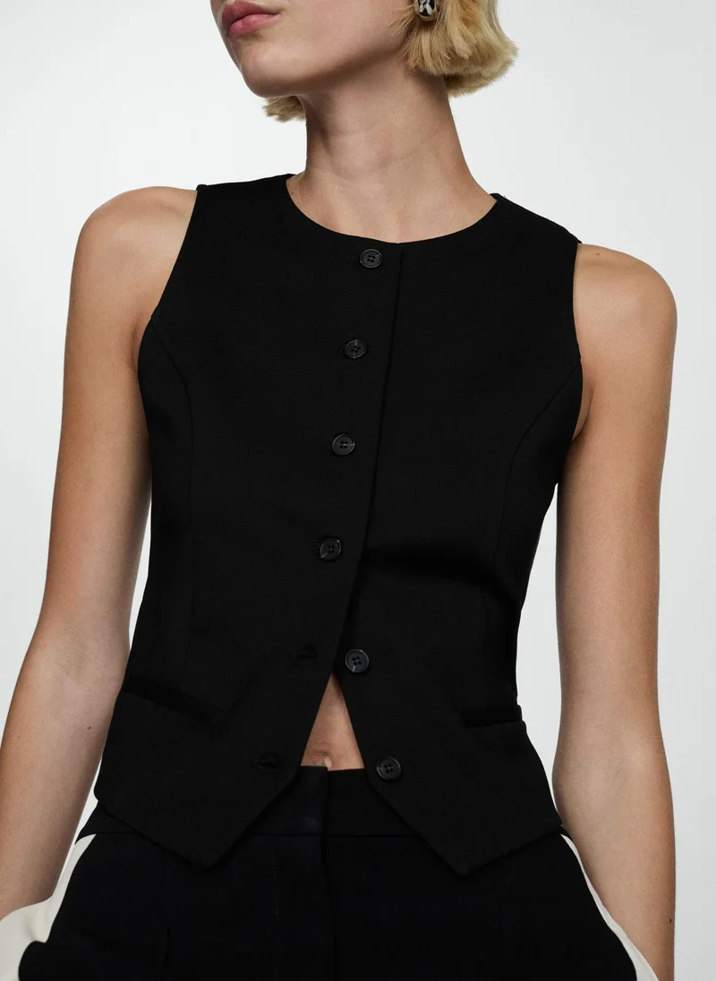 MANGO Roma Knitted Gilet