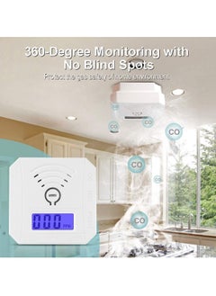 KASTWAVE Carbon Monoxide Detector, CO Gas Monitor Alarm Detector CO Sensor with LED Digital Display and Sound Warning for Home, Depot  - Image 2