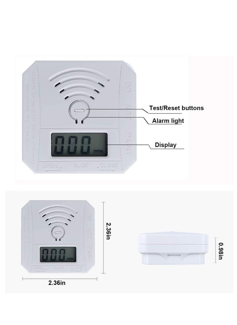 KASTWAVE - Carbon Monoxide Detector, CO Gas Monitor Alarm Detector CO Sensor with LED Digital Display and Sound Warning for Home, Depot - Image 1