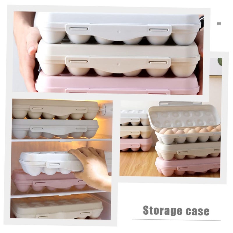 18 Grid Egg Carton Lid Durable Plastic Egg Holder Easy to Clean Collision Resistant - Image 3