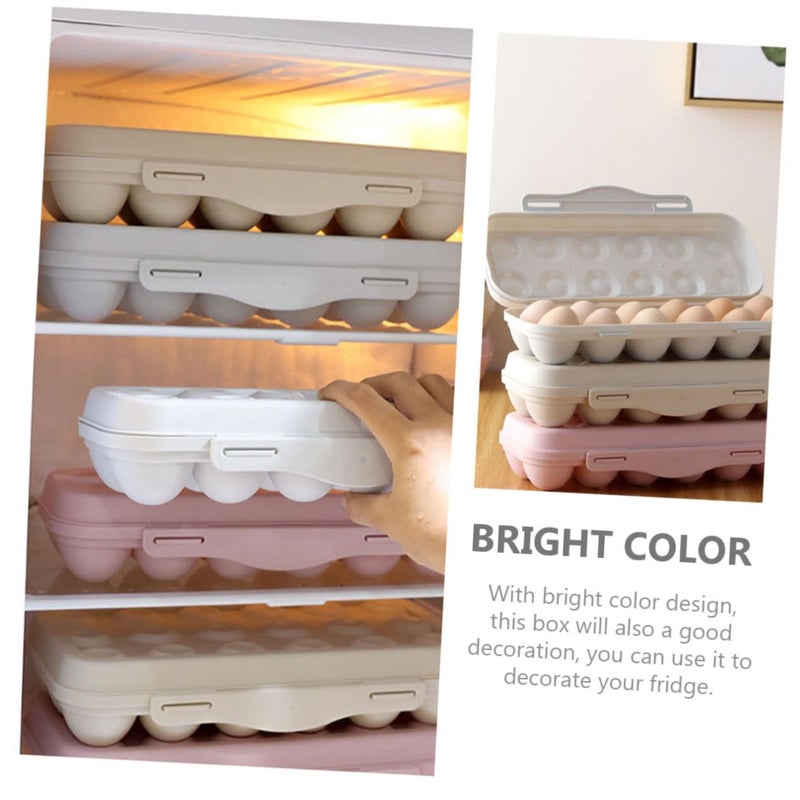 18 Grid Egg Carton Lid Durable Plastic Egg Holder Easy to Clean Collision Resistant - Image 5