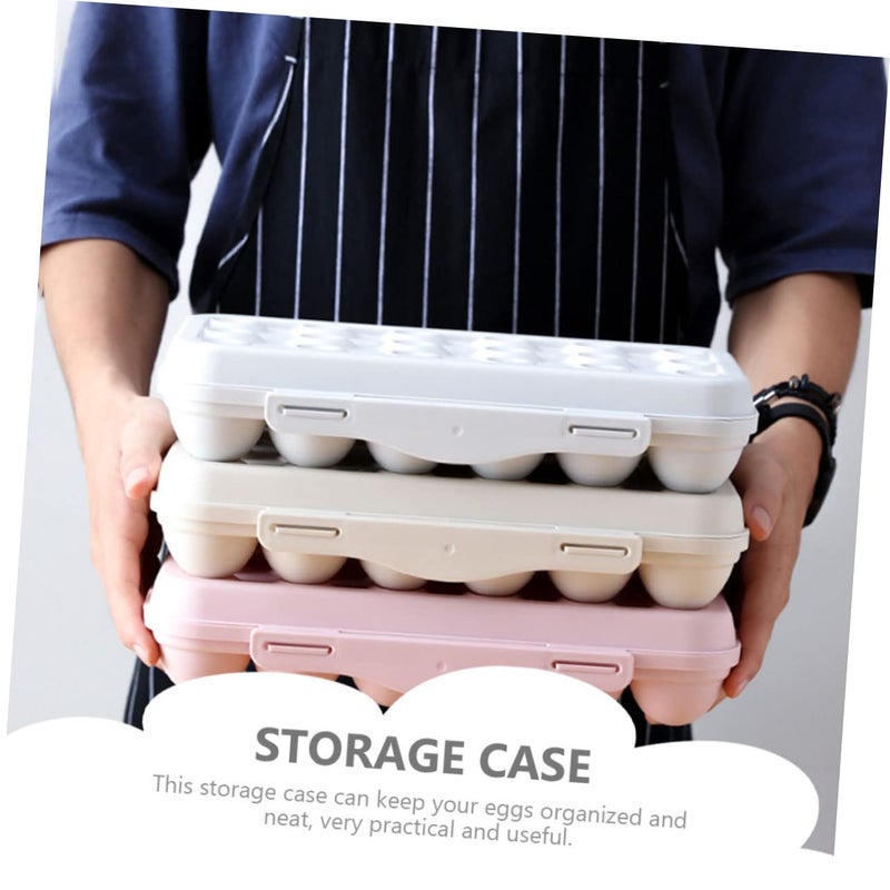 18 Grid Egg Carton Lid Durable Plastic Egg Holder Easy to Clean Collision Resistant - Image 4